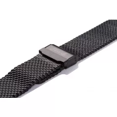 Edelwolle MESH/Milanese óraszíj, fekete, 24mm