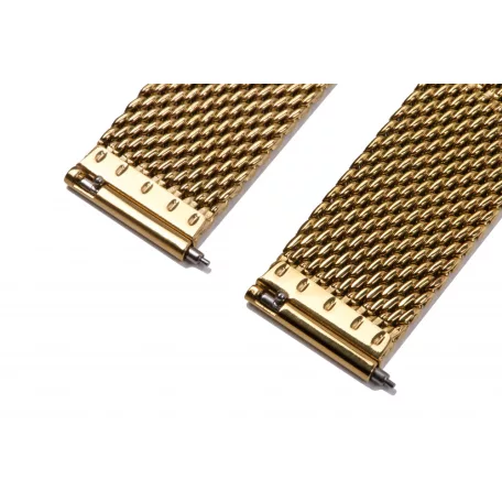 Edelwolle MESH/Milanese óraszíj, arany, 18mm