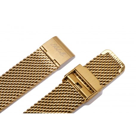 Edelwolle MESH/Milanese óraszíj, arany, 20mm