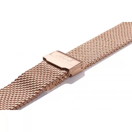 Edelwolle MESH/Milanese óraszíj, rosegold, 18mm