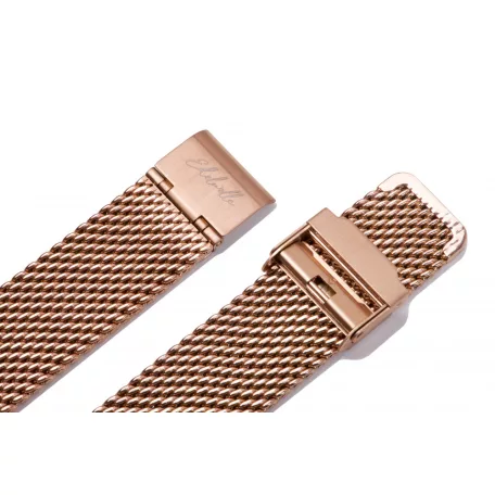Edelwolle MESH/Milanese óraszíj, rosegold, 18mm
