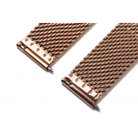 Edelwolle MESH/Milanese óraszíj, rosegold, 18mm