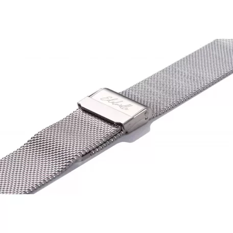 Edelwolle MESH/Milanese óraszíj, ezüst, 14mm