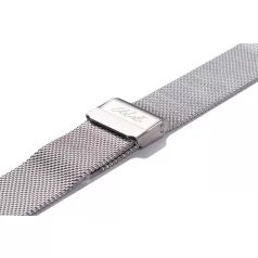 Edelwolle MESH/Milanese óraszíj, ezüst, 16mm