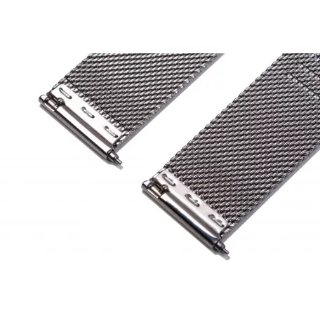Edelwolle MESH/Milanese óraszíj, ezüst, 16mm