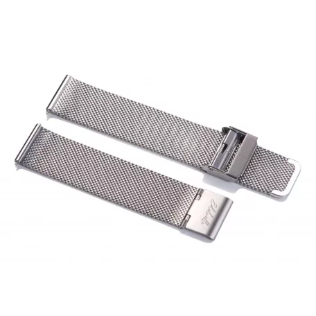 Edelwolle MESH/Milanese óraszíj, ezüst, 18mm