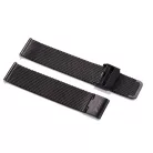 Edelwolle MESH/Milanese óraszíj, fekete, 16mm