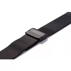 Edelwolle MESH/Milanese óraszíj, fekete, 16mm