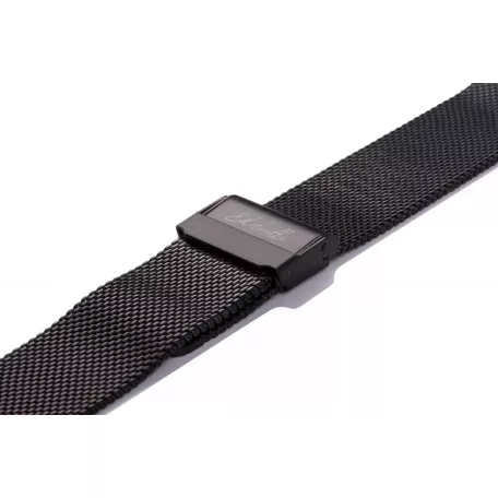 Edelwolle MESH/Milanese óraszíj, fekete, 16mm