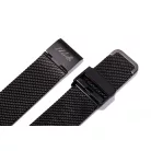 Edelwolle MESH/Milanese óraszíj, fekete, 16mm
