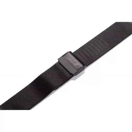 Edelwolle MESH/Milanese óraszíj, fekete, 16mm