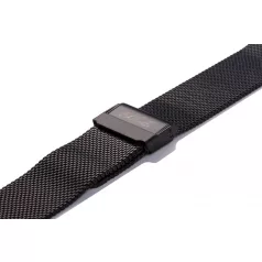 Edelwolle MESH/Milanese óraszíj, fekete, 24mm