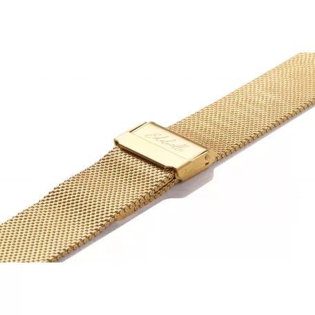 Edelwolle MESH/Milanese óraszíj, arany, 14mm