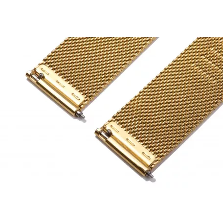 Edelwolle MESH/Milanese óraszíj, arany, 14mm
