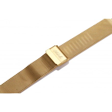 Edelwolle MESH/Milanese óraszíj, arany, 16mm