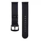 Edelwolle prémium kétrészes Nato óraszíj, fekete, 20mm