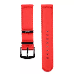 Edelwolle prémium kétrészes Nato óraszíj, piros, 22mm