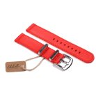 Edelwolle prémium kétrészes Nato óraszíj, piros, 22mm