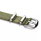 Edelwolle prémium kétrészes Nato óraszíj, military zöld, 20mm