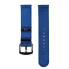 Edelwolle prémium kétrészes Nato óraszíj, kék, 22mm