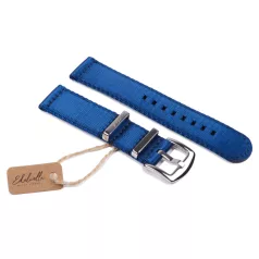 Edelwolle prémium kétrészes Nato óraszíj, kék, 22mm