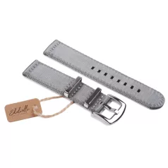 Edelwolle prémium kétrészes Nato óraszíj, szürke, 22mm