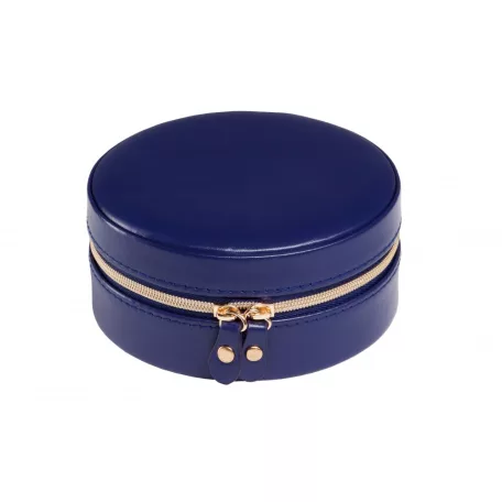 EDELWOLLE BŐR ÉKSZERTARTÓ DOBOZ, KÉK