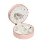 EDELWOLLE BŐR ÉKSZERTARTÓ DOBOZ, PINK