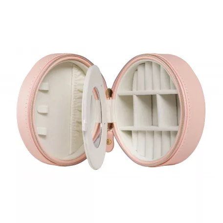EDELWOLLE BŐR ÉKSZERTARTÓ DOBOZ, PINK