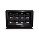 Varrott bőr óraforgató 8 órának, fekete