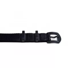 Edelwolle Black prémium Nato óraszíj, fekete, 20mm