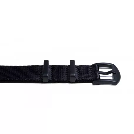 Edelwolle Black prémium Nato óraszíj, fekete, 20mm