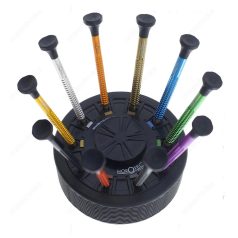   Horotec órás csavarhúzó szett forgóállványon 10 darabos - Swiss Made