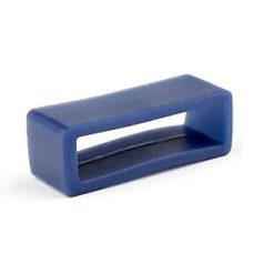 Szilikon óraszíj bújtató, sötétkék, 22mm