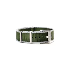 WB Original prémium Nato óraszíj, zöld/fehér, 20mm