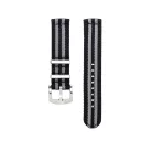 WB Original prémium kétrészes Nato óraszíj, fekete/szürke, 20mm