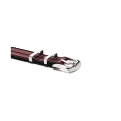   WB Original prémium kétrészes Nato óraszíj, fekete/piros/zöld, 22mm