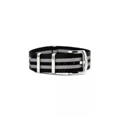   WB Original ultra prémium Nato óraszíj fekete/szürke, 20mm