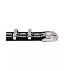   WB Original ultra prémium Nato óraszíj fekete/szürke, 20mm