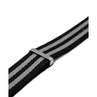 WB Original ultra prémium Nato óraszíj fekete/szürke, 22mm
