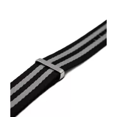   WB Original ultra prémium Nato óraszíj fekete/szürke, 22mm