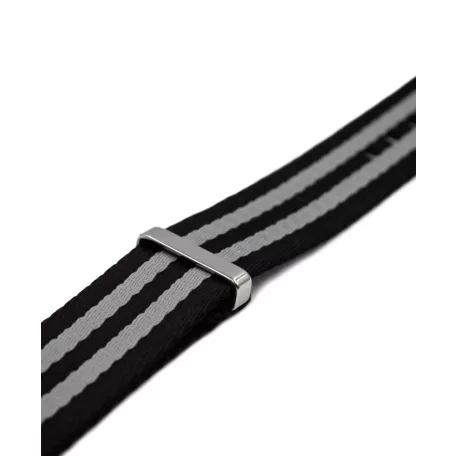 WB Original ultra prémium Nato óraszíj fekete/szürke, 22mm
