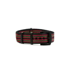   WB Original ultra prémium Nato óraszíj fekete/piros/zöld 20mm