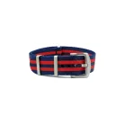 WB Original ultra prémium Nato óraszíj sötétkék/piros, 22mm