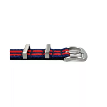 WB Original ultra prémium Nato óraszíj sötétkék/piros, 22mm