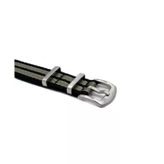   WB Original prémium kétrészes Nato óraszíj, fekete/bézs/szürke, 20mm