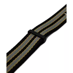   WB Original ultra prémium Nato óraszíj fekete/bézs/szürke, 22mm