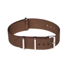 NATO SZÍJ, SÖTÉTBARNA, 22MM