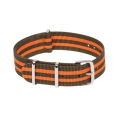 NATO SZÍJ, ZÖLD/NARANCS, 18MM