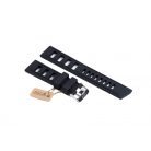 Edelwolle Scuba szilikon óraszíj, fekete, 22mm